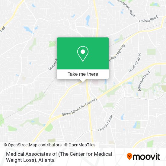 Mapa de Medical Associates of (The Center for Medical Weight Loss)