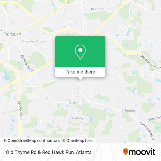 Mapa de Old Thyme Rd & Red Hawk Run