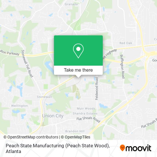 Peach State Manufacturing (Peach State Wood) map