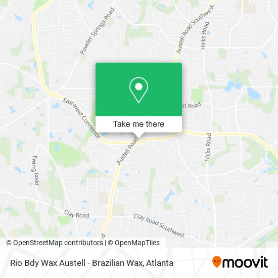 Rio Bdy Wax Austell - Brazilian Wax map