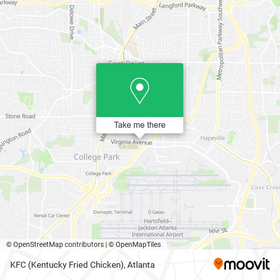 Mapa de KFC (Kentucky Fried Chicken)