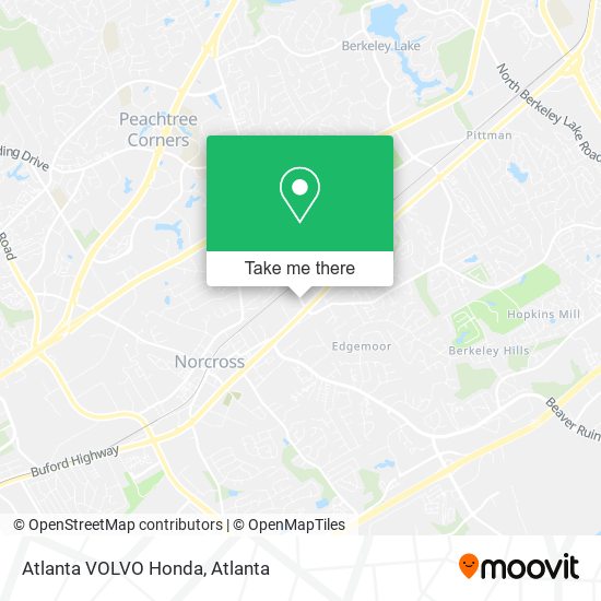 Mapa de Atlanta VOLVO Honda