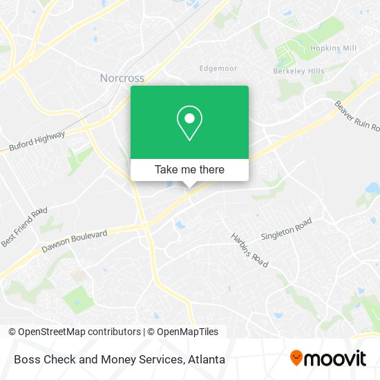 Mapa de Boss Check and Money Services