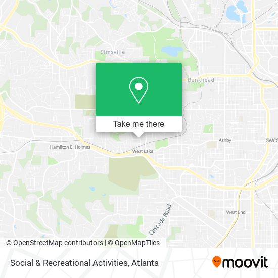 Social & Recreational Activities map