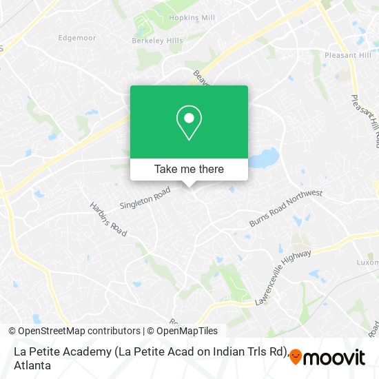 La Petite Academy (La Petite Acad on Indian Trls Rd) map