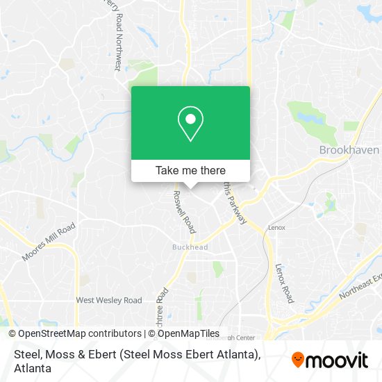 Mapa de Steel, Moss & Ebert (Steel Moss Ebert Atlanta)