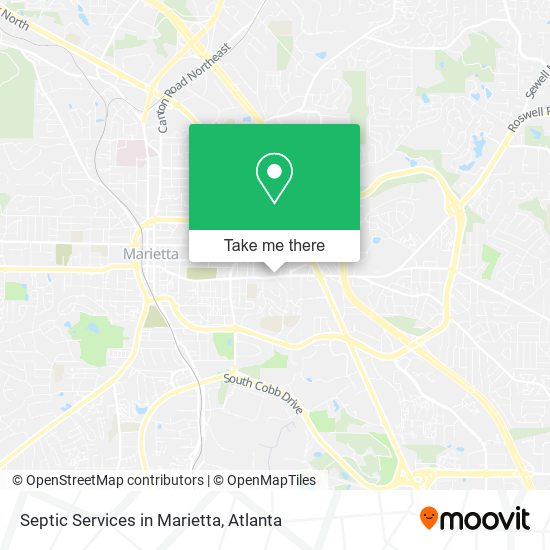 Mapa de Septic Services in Marietta