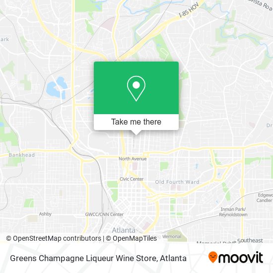 Mapa de Greens Champagne Liqueur Wine Store