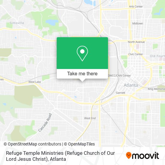Mapa de Refuge Temple Ministries (Refuge Church of Our Lord Jesus Christ)