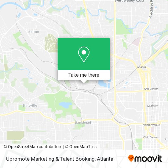 Upromote Marketing & Talent Booking map