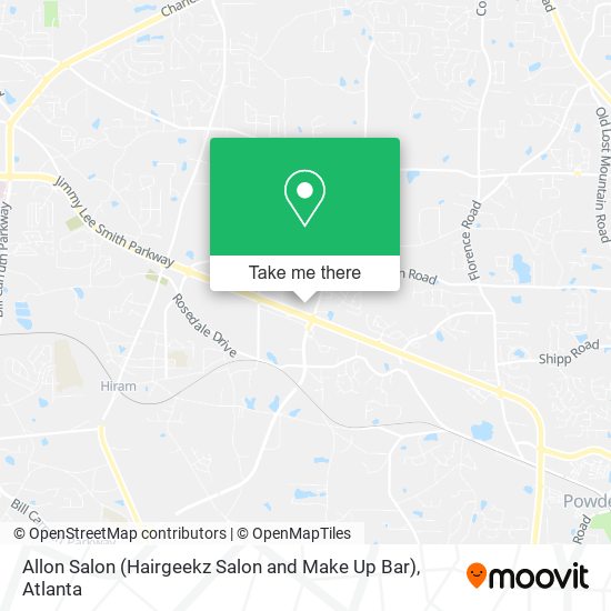 Allon Salon (Hairgeekz Salon and Make Up Bar) map