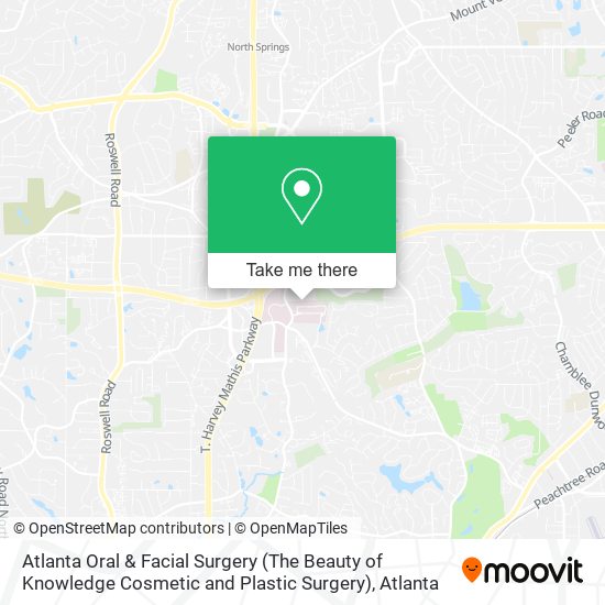 Mapa de Atlanta Oral & Facial Surgery (The Beauty of Knowledge Cosmetic and Plastic Surgery)