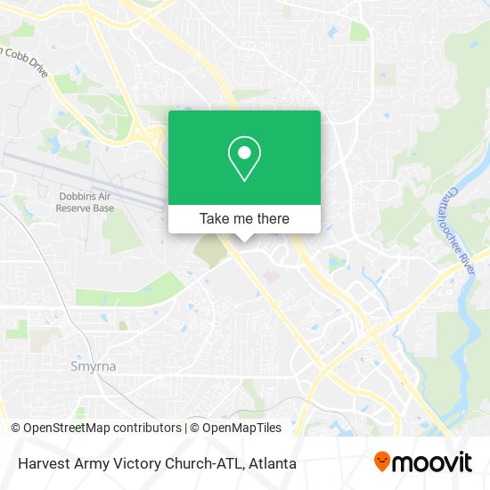 Mapa de Harvest Army Victory Church-ATL