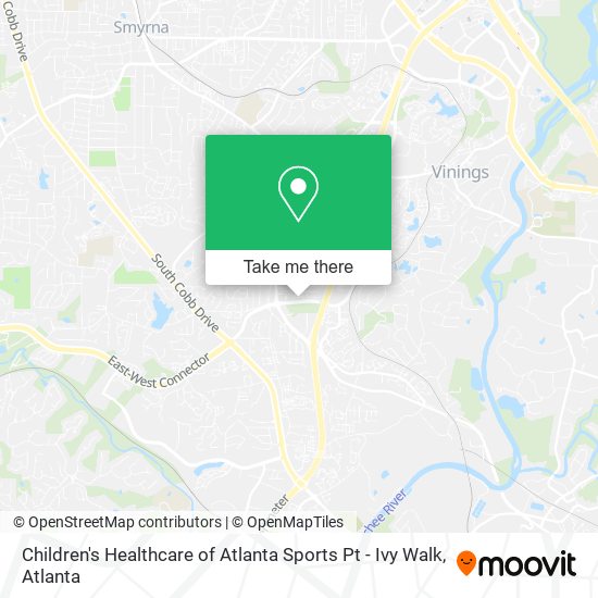 Mapa de Children's Healthcare of Atlanta Sports Pt - Ivy Walk