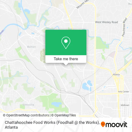 Chattahoochee Food Works (Foodhall @ the Works) map