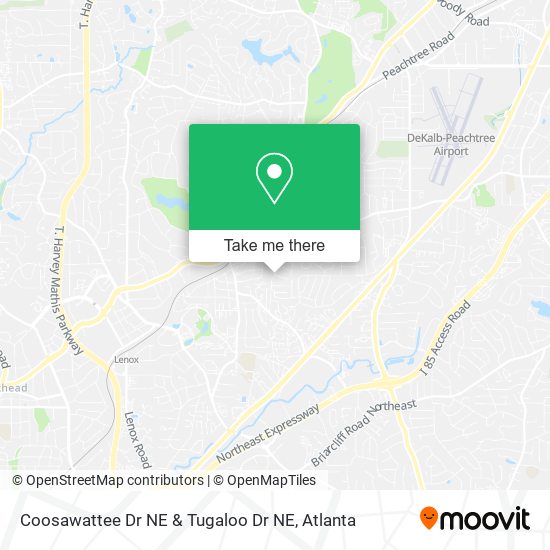 Mapa de Coosawattee Dr NE & Tugaloo Dr NE