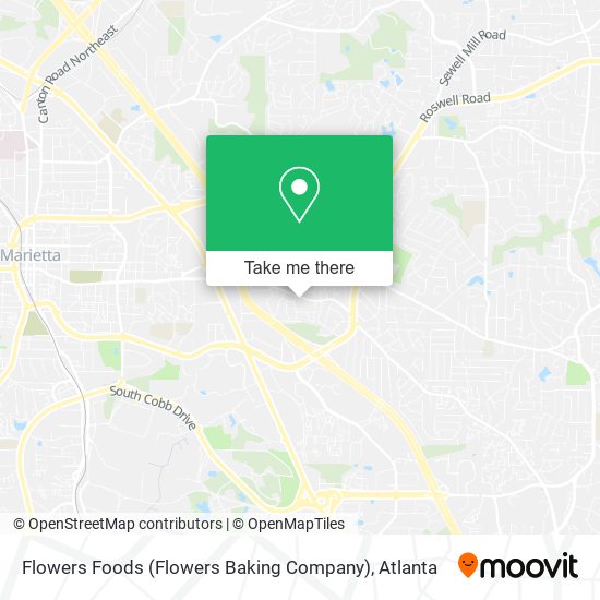 Mapa de Flowers Foods (Flowers Baking Company)