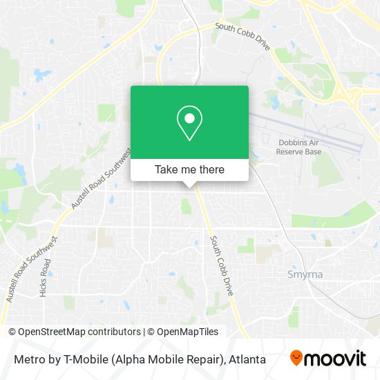 Mapa de Metro by T-Mobile (Alpha Mobile Repair)