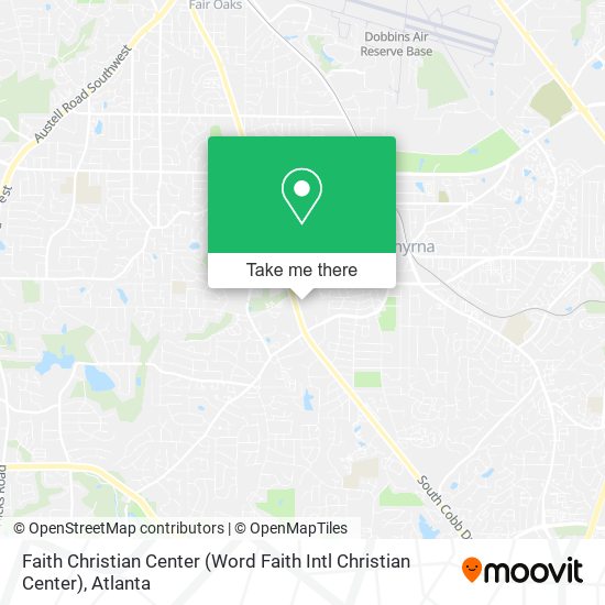 Mapa de Faith Christian Center (Word Faith Intl Christian Center)