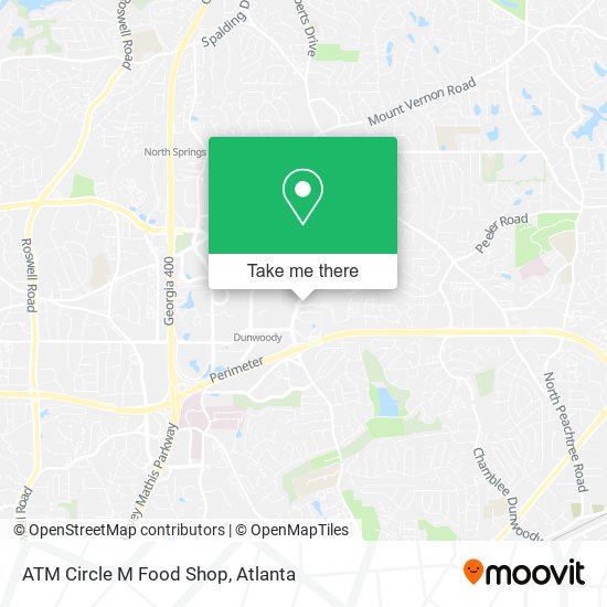 ATM Circle M Food Shop map