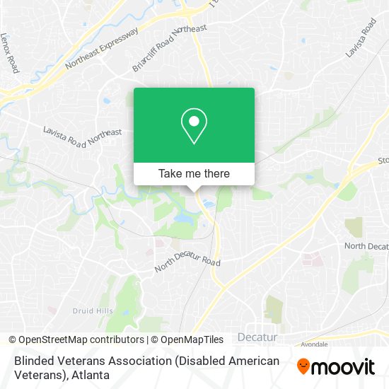 Mapa de Blinded Veterans Association (Disabled American Veterans)