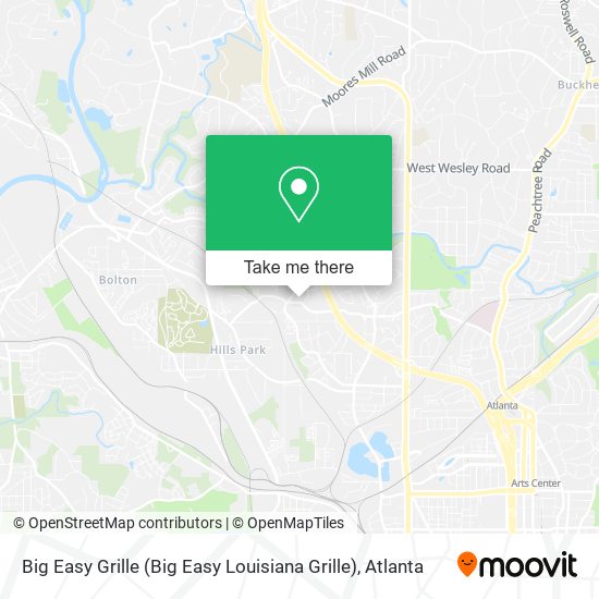 Mapa de Big Easy Grille