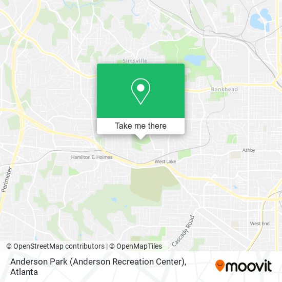 Anderson Park (Anderson Recreation Center) map