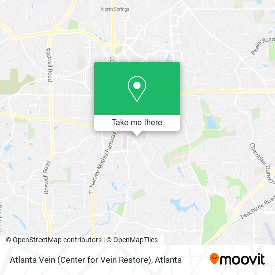 Atlanta Vein (Center for Vein Restore) map