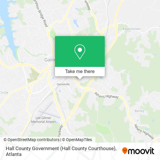 Mapa de Hall County Government (Hall County Courthouse)