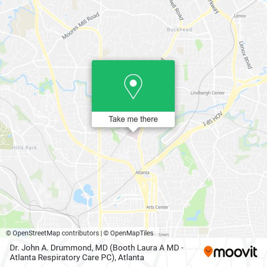 Dr. John A. Drummond, MD (Booth Laura A MD - Atlanta Respiratory Care PC) map