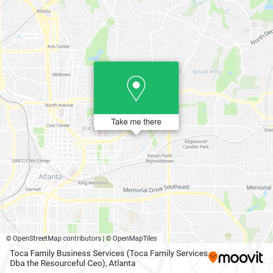 Mapa de Toca Family Business Services (Toca Family Services Dba the Resourceful Ceo)