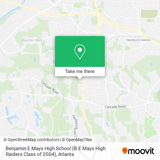 Mapa de Benjamin E Mays High School (B E Mays High Raiders Class of 2004)