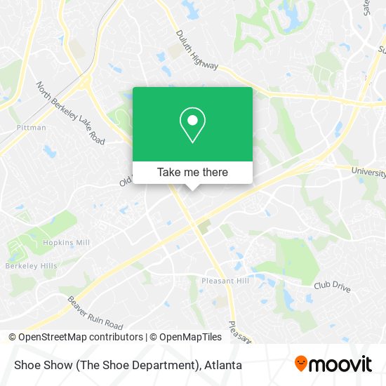 Shoe Show (The Shoe Department) map