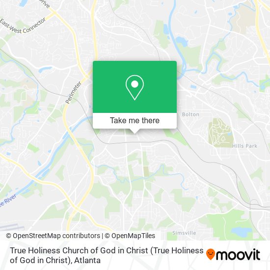 True Holiness Church of God in Christ map