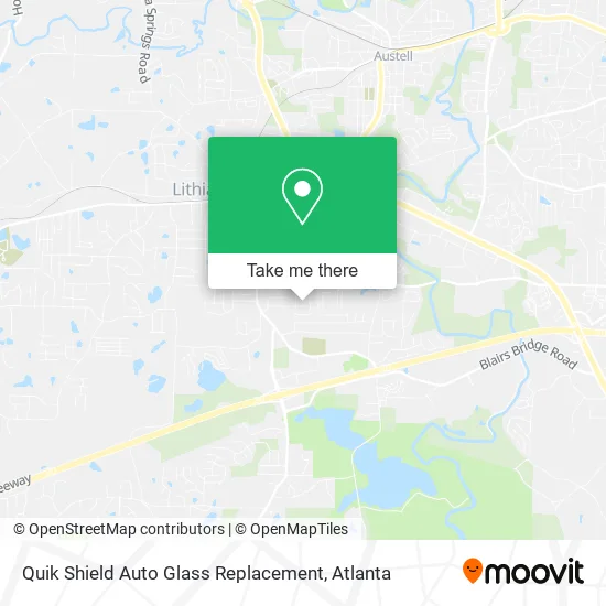 Quik Shield Auto Glass Replacement map