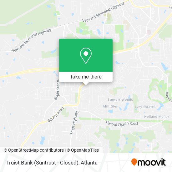 Truist Bank (Suntrust - Closed) map