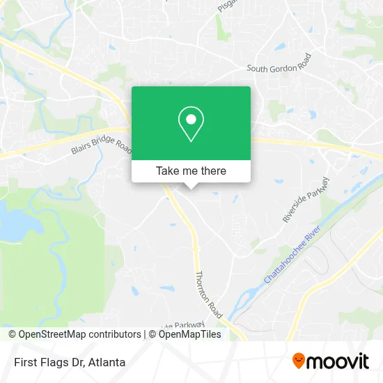 First Flags Dr map