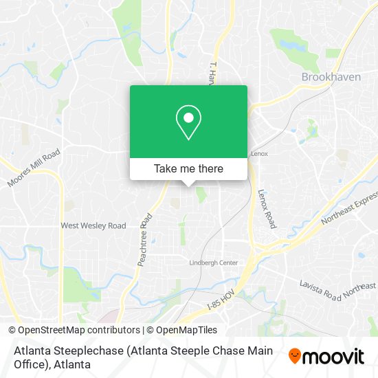 Mapa de Atlanta Steeplechase (Atlanta Steeple Chase Main Office)