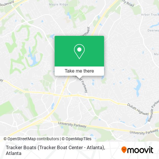 Tracker Boats (Tracker Boat Center - Atlanta) map