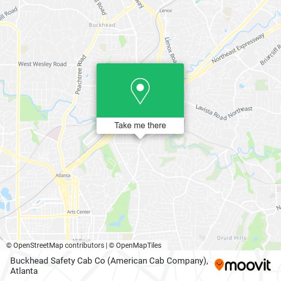 Mapa de Buckhead Safety Cab Co (American Cab Company)
