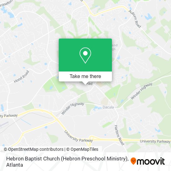 Mapa de Hebron Baptist Church (Hebron Preschool Ministry)