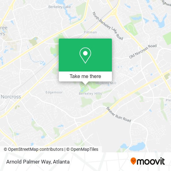 Mapa de Arnold Palmer Way
