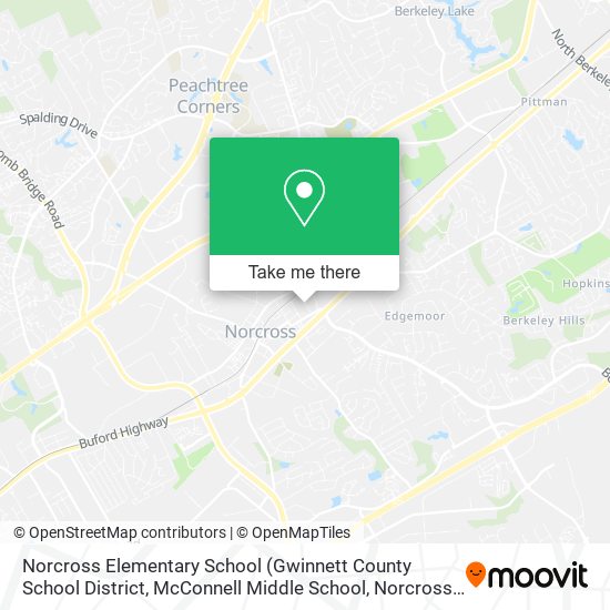 Mapa de Norcross Elementary School