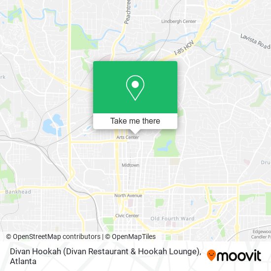 Mapa de Divan Hookah (Divan Restaurant & Hookah Lounge)