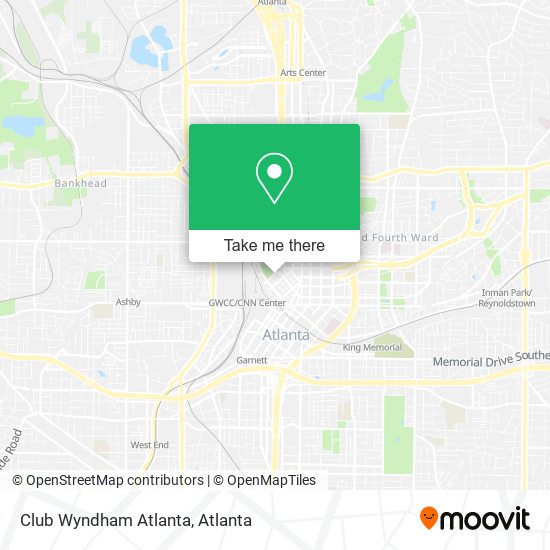 Club Wyndham Atlanta map