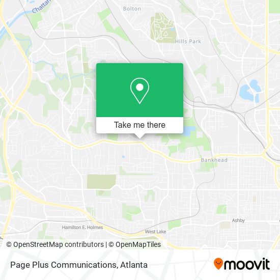 Page Plus Communications map