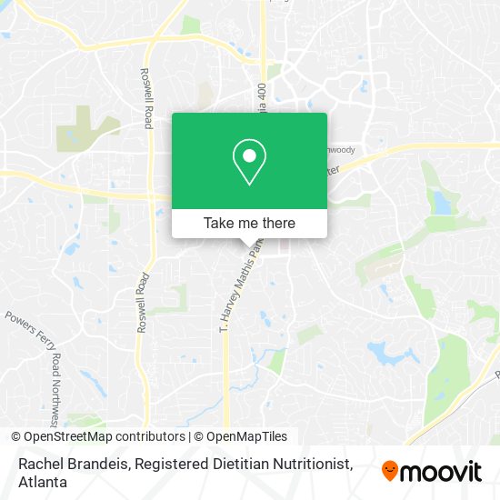 Rachel Brandeis, Registered Dietitian Nutritionist map