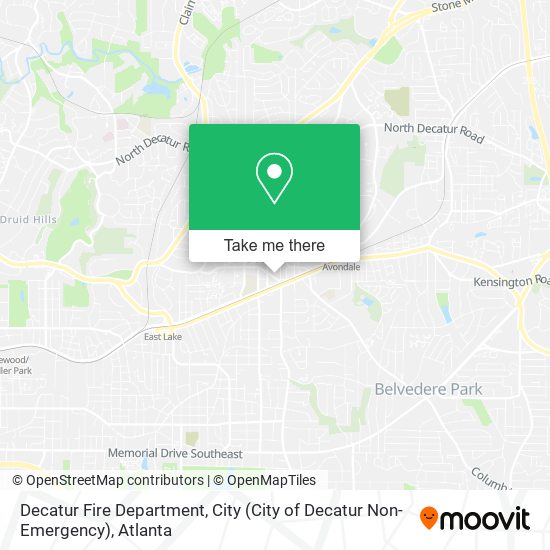 Mapa de Decatur Fire Department, City (City of Decatur Non-Emergency)