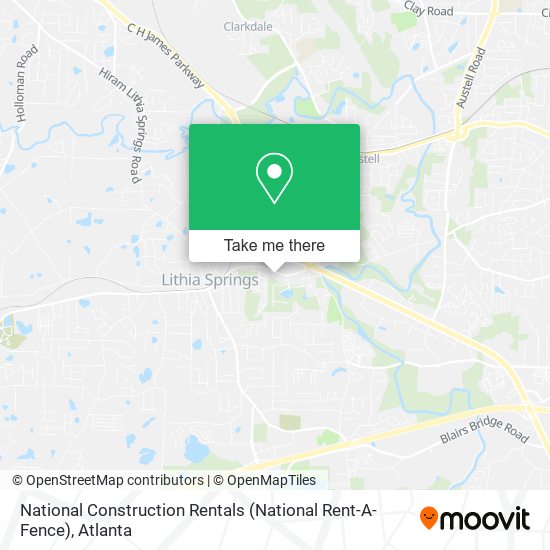 Mapa de National Construction Rentals (National Rent-A-Fence)