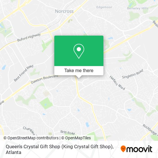 Mapa de Queen's Crystal Gift Shop (King Crystal Gift Shop)
